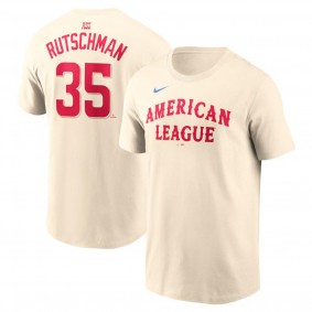 Men's American League Adley Rutschman Cream 2024 MLB All-Star Game Name & Number T-Shirt