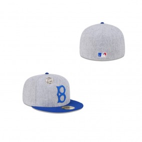 Men's Brooklyn Dodgers 70th Anniversary Gray 59FIFTY Fitted Hat