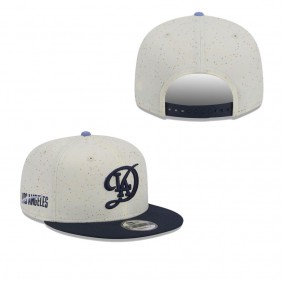 Men's Los Angeles Dodgers Cream Navy 2024 City Connect Alternate 9FIFTY Snapback Hat