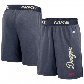 Men's Los Angeles Dodgers Navy 2024 City Connect Authentic Collection Practice Performance Shorts