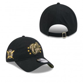 Men's Washington Nationals Black 2024 Armed Forces Day 9TWENTY Adjustable Hat
