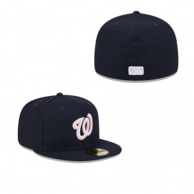 Men's Washington Nationals Navy 2024 Mother's Day On-Field 59FIFTY Fitted Hat