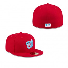 Men's Washington Nationals Red 2024 Father's Day 59FIFTY Fitted Hat