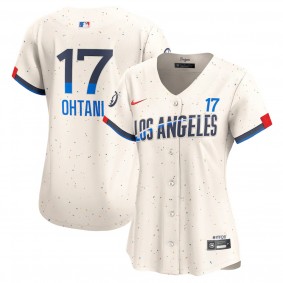 Women's Los Angeles Dodgers Shohei Ohtani Cream 2024 City Connect Limited Player Jersey