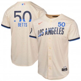 Youth Los Angeles Dodgers Mookie Betts Cream 2024 City Connect Limited Player Jersey